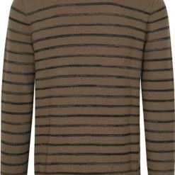 Pullover Petrol Trui Streep Donkergroen -Truien & Vesten Verkoop winkel 74671 4