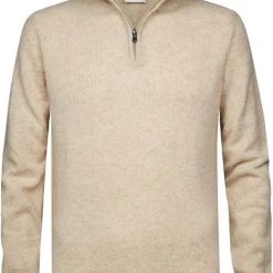 Wollen Truien Voor Heren Profuomo Half Zip Trui Wol Beige -Truien & Vesten Verkoop winkel 74701 1 1