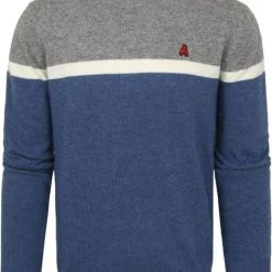 Wollen Truien Voor Heren ANTWRP Sweater Mix Wol Streep Grijs