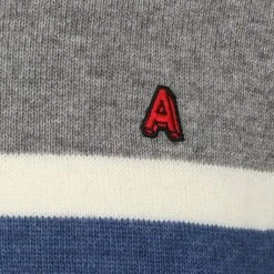 Wollen Truien Voor Heren ANTWRP Sweater Mix Wol Streep Grijs -Truien & Vesten Verkoop winkel 74793 3