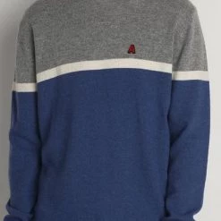 Wollen Truien Voor Heren ANTWRP Sweater Mix Wol Streep Grijs -Truien & Vesten Verkoop winkel 74793 6