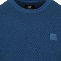 Pullover Petrol Trui Effen Blauw -Truien & Vesten Verkoop winkel 74806 2