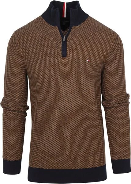 Schipperstruien & Truien Met Rits Tommy Hilfiger Zipper Bruin Melange 6 Schipperstruien & Truien Met Rits Tommy Hilfiger Zipper Bruin Melange - Afbeelding 6