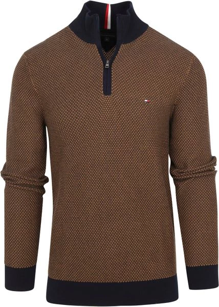 Schipperstruien & Truien Met Rits Tommy Hilfiger Zipper Bruin Melange 1 Schipperstruien & Truien Met Rits Tommy Hilfiger Zipper Bruin Melange