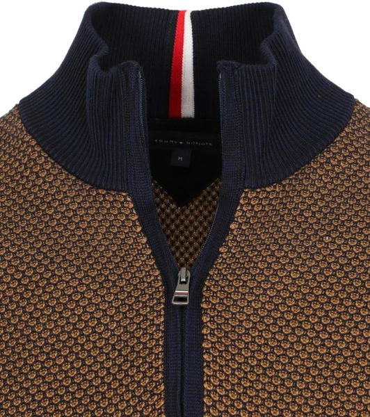 Schipperstruien & Truien Met Rits Tommy Hilfiger Zipper Bruin Melange 2 Schipperstruien & Truien Met Rits Tommy Hilfiger Zipper Bruin Melange - Afbeelding 2