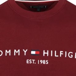 Sweaters Tommy Hilfiger Sweater Logo Bordeaux -Truien & Vesten Verkoop winkel 74826 5