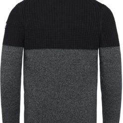 Schipperstruien & Truien Met Rits Vanguard Trui Half Zip Zwart Grijs -Truien & Vesten Verkoop winkel 74859 2 1