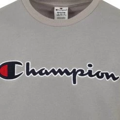 Sweaters Champion Sweater Script Logo Grijs -Truien & Vesten Verkoop winkel 74875 2 1