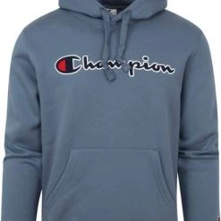 Hoodies Champion Hoodie Logo Blauw -Truien & Vesten Verkoop winkel 74876 1 1