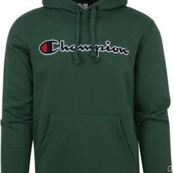 Hoodies Champion Hoodie Logo Donkergroen