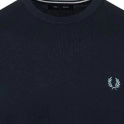 Wollen Truien Voor Heren Fred Perry Trui Wol Mix Logo Navy Blauw 11 Wollen Truien Voor Heren Fred Perry Trui Wol Mix Logo Navy Blauw -Truien & Vesten Verkoop winkel 74885 2 1