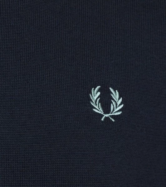 Wollen Truien Voor Heren Fred Perry Trui Wol Mix Logo Navy Blauw 3 Wollen Truien Voor Heren Fred Perry Trui Wol Mix Logo Navy Blauw - Afbeelding 3