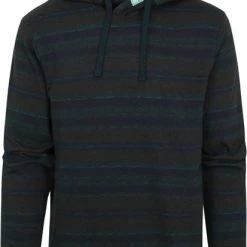 Hoodies Scotch And Soda Hoodie Contrast Donkergroen
