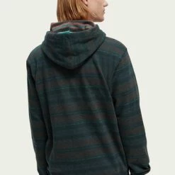 Hoodies Scotch And Soda Hoodie Contrast Donkergroen -Truien & Vesten Verkoop winkel 74890 5