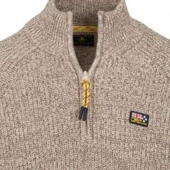 New Zealand Auckland Schipperstruien & Truien Met Rits NZA Trui Drake Beige Melange -Truien & Vesten Verkoop winkel 74917 2 1