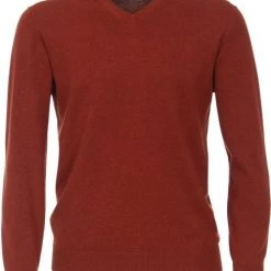 Casa Moda Pullover V-Hals Oranje -Truien & Vesten Verkoop winkel 74967 1 1