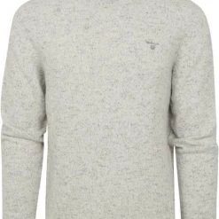 Wollen Truien Voor Heren Gant Trui Wol Melange Grijs