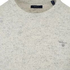 Wollen Truien Voor Heren Gant Trui Wol Melange Grijs -Truien & Vesten Verkoop winkel 74988 2 1