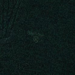 Wollen Truien Voor Heren Barbour Half Zip Trui Wol Donkergroen -Truien & Vesten Verkoop winkel 74993 3