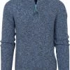 New Zealand Auckland Schipperstruien & Truien Met Rits NZA Trui Tyxell Blauw Melange