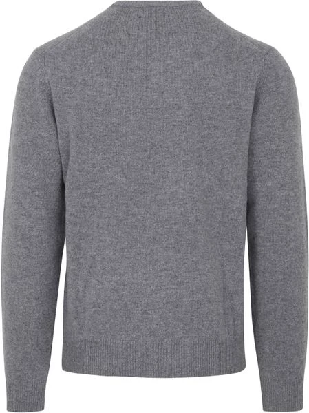 Lamswollen Truien Hackett Pullover Lamswol V-Hals Grijs 4 Lamswollen Truien Hackett Pullover Lamswol V-Hals Grijs - Afbeelding 4