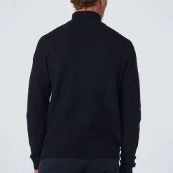 Schipperstruien & Truien Met Rits No-Excess Half Zip Trui Navy Blauw -Truien & Vesten Verkoop winkel 75013 5