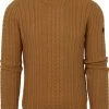 Wollen Truien Voor Heren No-Excess Pullover Mix Wol Gebreid Bruin