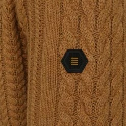 Wollen Truien Voor Heren No-Excess Pullover Mix Wol Gebreid Bruin -Truien & Vesten Verkoop winkel 75026 4