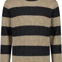 Wollen Truien Voor Heren Dstrezzed Coltrui Wol Mix Streep Antraciet -Truien & Vesten Verkoop winkel 75091 1 1