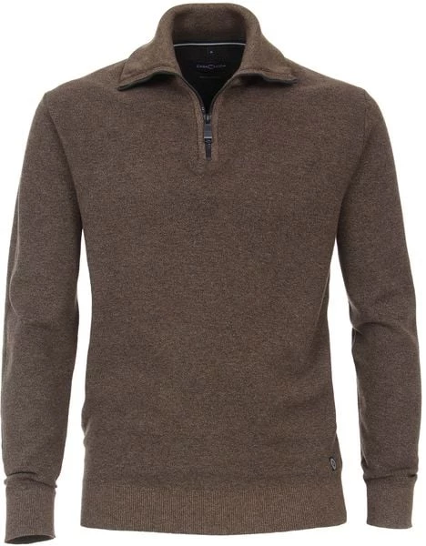 Schipperstruien & Truien Met Rits Casa Moda Halfzip Trui Beige 4 Schipperstruien & Truien Met Rits Casa Moda Halfzip Trui Beige - Afbeelding 4