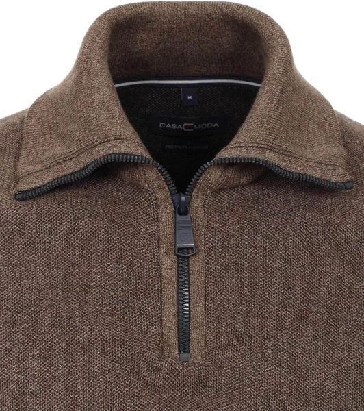Schipperstruien & Truien Met Rits Casa Moda Halfzip Trui Beige 5 Schipperstruien & Truien Met Rits Casa Moda Halfzip Trui Beige - Afbeelding 5