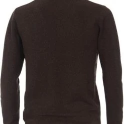 Schipperstruien & Truien Met Rits Casa Moda Halfzip Trui Bruin -Truien & Vesten Verkoop winkel 75094 3 1
