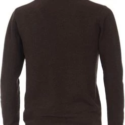 Schipperstruien & Truien Met Rits Casa Moda Halfzip Trui Bruin -Truien & Vesten Verkoop winkel 75094 3
