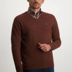 Wollen Truien Voor Heren State Of Art Trui Wol Brique Rood -Truien & Vesten Verkoop winkel 75096 2 1