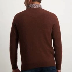 Wollen Truien Voor Heren State Of Art Trui Wol Brique Rood -Truien & Vesten Verkoop winkel 75096 3