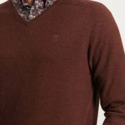 Wollen Truien Voor Heren State Of Art Trui Wol Brique Rood -Truien & Vesten Verkoop winkel 75096 4