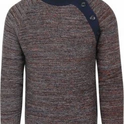 Sweaters Blue Industry Trui Melange Blauw