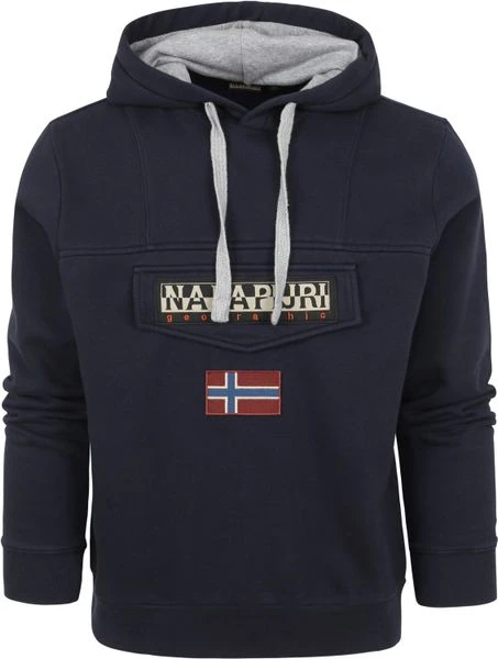 Sweaters Napapijri Burgee Sweater Blauw 1 Sweaters Napapijri Burgee Sweater Blauw