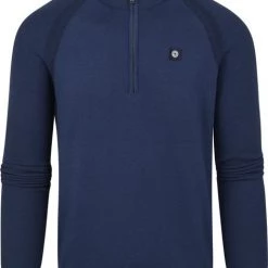 Schipperstruien & Truien Met Rits Blue Industry Zipper Trui Donkerblauw