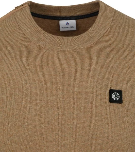 Sweaters Blue Industry Trui Beige Zipper 2 Sweaters Blue Industry Trui Beige Zipper - Afbeelding 2