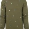 Sweaters Scotch And Soda Sweater Print Donkergroen