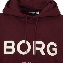 Sweaters Bjorn Borg Sweater Bordeaux Rood Logo -Truien & Vesten Verkoop winkel 75147 2 1