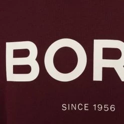 Sweaters Bjorn Borg Sweater Bordeaux Rood Logo -Truien & Vesten Verkoop winkel 75147 3