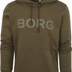 Sweaters Bjorn Borg Sweater Donkergroen Logo