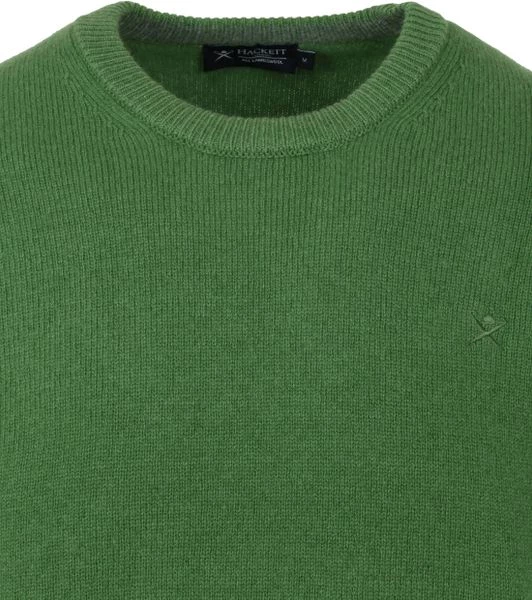 Lamswollen Truien Hackett Pullover Groen Lamswol 4 Lamswollen Truien Hackett Pullover Groen Lamswol - Afbeelding 4