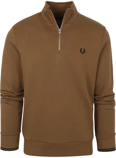 Schipperstruien & Truien Met Rits Fred Perry Half Zip Trui Bruin 5 Schipperstruien & Truien Met Rits Fred Perry Half Zip Trui Bruin - Afbeelding 5