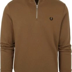 Schipperstruien & Truien Met Rits Fred Perry Half Zip Trui Bruin