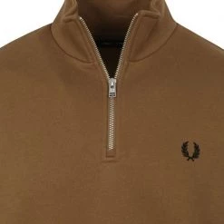 Schipperstruien & Truien Met Rits Fred Perry Half Zip Trui Bruin 11 Schipperstruien & Truien Met Rits Fred Perry Half Zip Trui Bruin -Truien & Vesten Verkoop winkel 75165 2 1