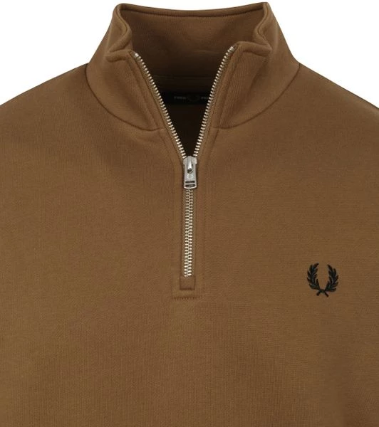Schipperstruien & Truien Met Rits Fred Perry Half Zip Trui Bruin 2 Schipperstruien & Truien Met Rits Fred Perry Half Zip Trui Bruin - Afbeelding 2