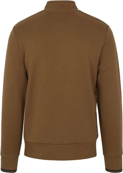 Schipperstruien & Truien Met Rits Fred Perry Half Zip Trui Bruin 4 Schipperstruien & Truien Met Rits Fred Perry Half Zip Trui Bruin - Afbeelding 4